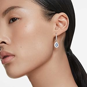 Amazon.co.jp: 【公式】【スワロフスキー】Una ドロップピアス